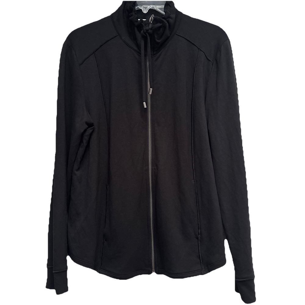 Weekends By Chicos NWT Size 1 Full Zip Jacket Women's Moto Stretch